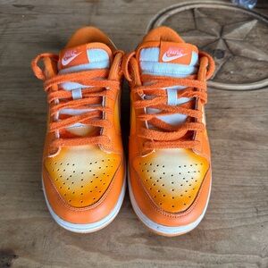 Nike Kids Orange Gradient Low-Top Sneakers
